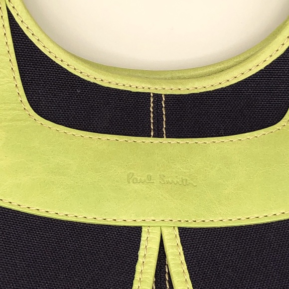 BNWOT PAUL SMITH LEATHER / CANVAS SHOULDER BAG - Picture 5 of 13